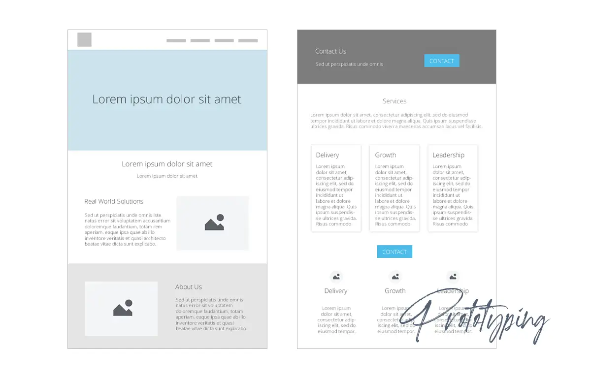 Web Design & Development Prototyping